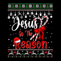 Jesus Christ Christian Jesus Christian Jesus Is The Reason Candy Cane Cropped Hoodie | Artistshot