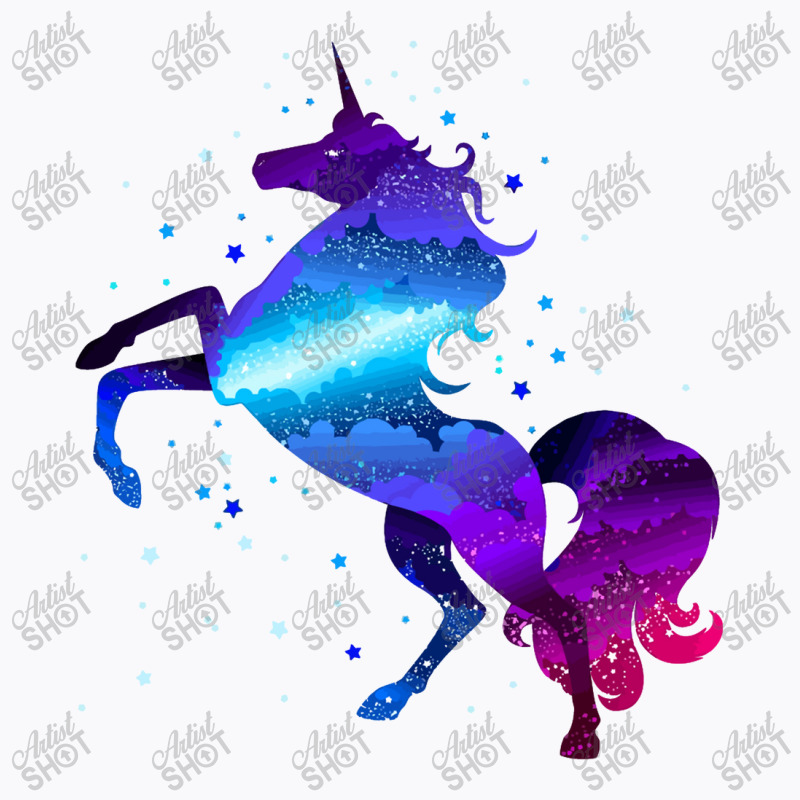 Space Unicorn T-Shirt by marceliana | Artistshot