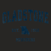 Gladstone Missouri Mo Vintage Sports Design Navy Print T Shirt Ladies Fitted T-shirt | Artistshot