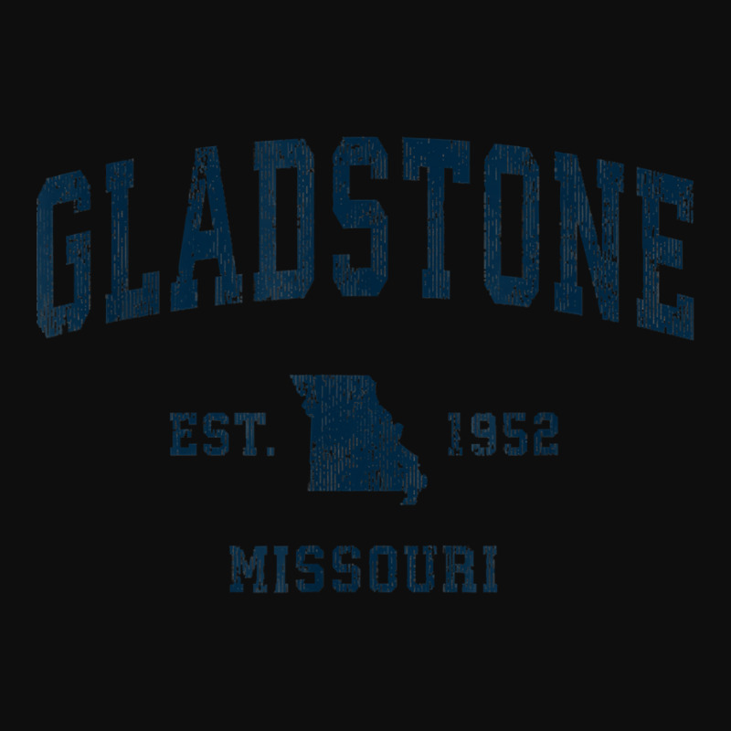 Gladstone Missouri Mo Vintage Sports Design Navy Print T Shirt Crop Top by TappanSajan | Artistshot