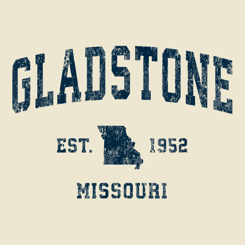 Gladstone Missouri Mo Vintage Sports Design Navy Print T Shirt Cropped Hoodie by TappanSajan | Artistshot