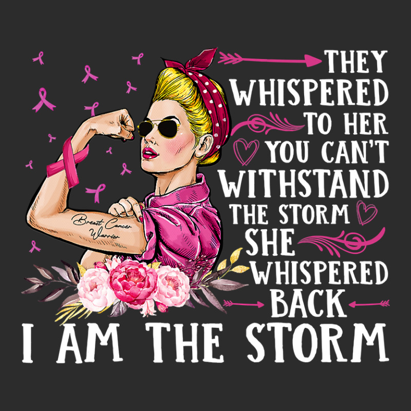 Breast Cancer Im The Storm Strong Women Breast Cancer Warrior Pink Rib Exclusive T-shirt | Artistshot