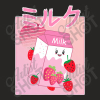 Georgenotfound Merch Strawberry Milk Shake Kawaii T Shirt Ladies Fitted T-shirt | Artistshot