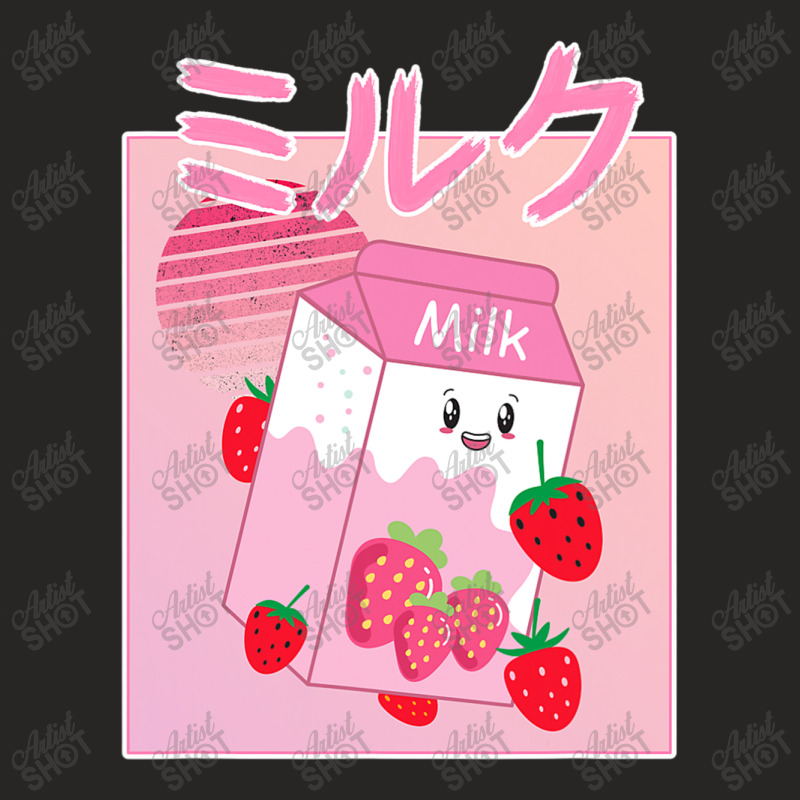 Georgenotfound Merch Strawberry Milk Shake Kawaii T Shirt Ladies Fitted T-Shirt by CUSER3143 | Artistshot