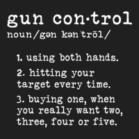 Gun Control Definition Funny Gun Owner Saying 2nd Amendment T Shirt Ladies Polo Shirt | Artistshot