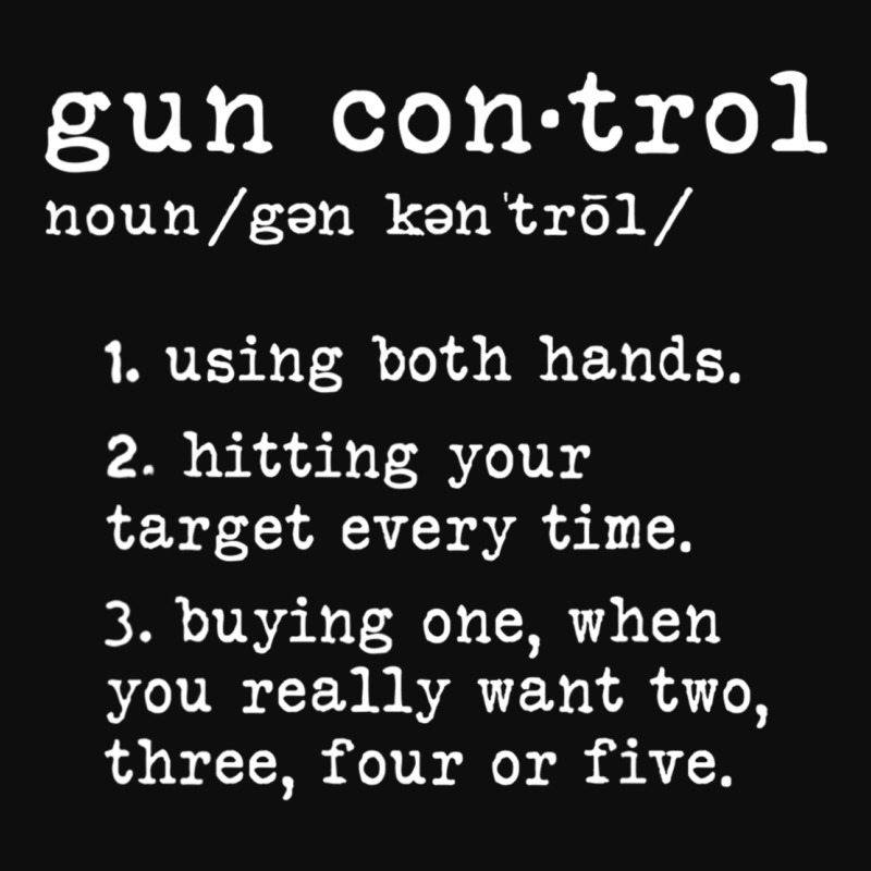 Gun Control Definition Funny Gun Owner Saying 2nd Amendment T Shirt Crop Top | Artistshot