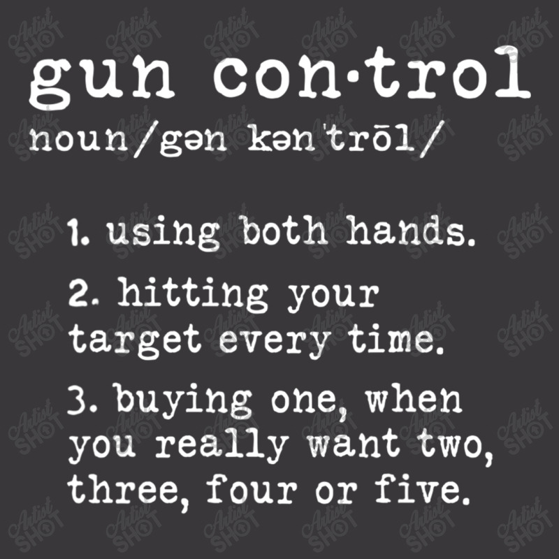 Gun Control Definition Funny Gun Owner Saying 2nd Amendment T Shirt Ladies Curvy T-shirt | Artistshot