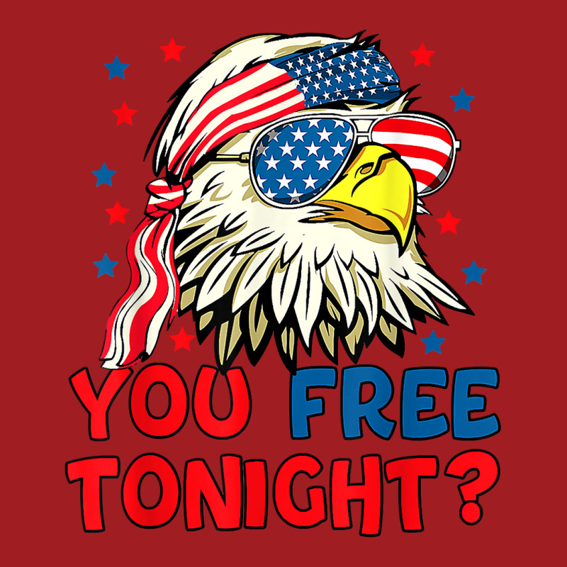 You Free Tonight Bald Eagle Mullet American Flag 4th Of July T Shirt Waist Apron | Artistshot