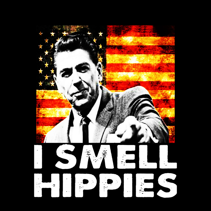 I Smell Hippies   Funny Ronald Reagan Conservative Baby Tee by mirazjason | Artistshot