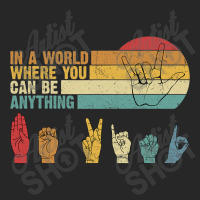 In The World Where You Can Be Anything Be Kind Sign Language T Shirt Men's T-shirt Pajama Set | Artistshot