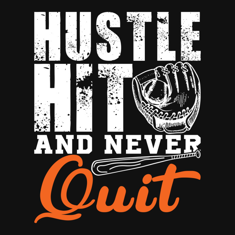 Hustle Hit And Never Quit Baby Bibs | Artistshot