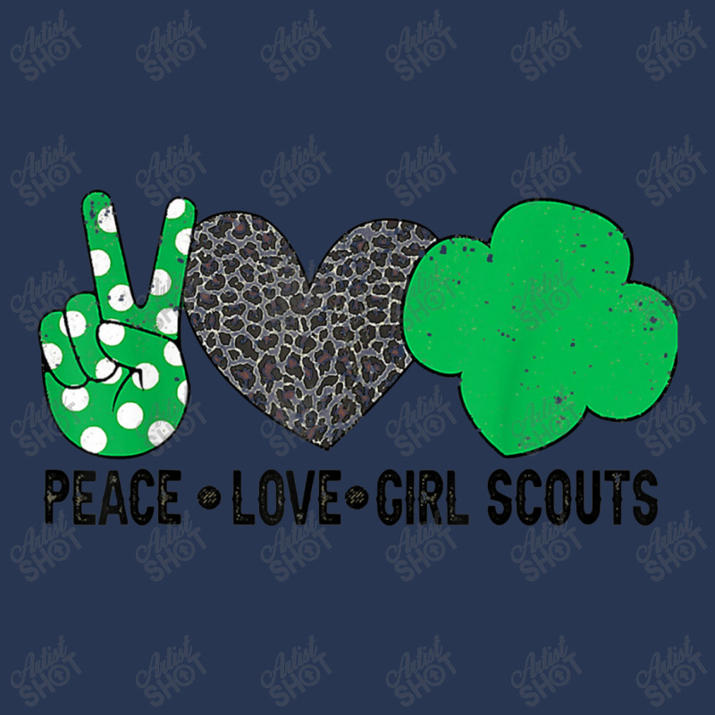 Peace Love Cookie Scout For Girls Bakery Cookie Season Ladies Denim Jacket by jabaludden | Artistshot