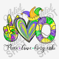 Peace Love King Cake Mardi Gras Men Women Kids Skinny Tumbler | Artistshot