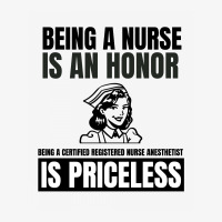 Being A Nurse Is An Honor Being A Certified Nurse Registered Anestheti Ladies Fitted T-shirt | Artistshot