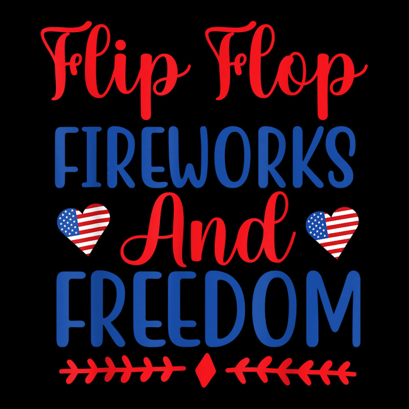 Flip Flops Fireworks And Freedom American Flag 4th Of July T Shirt Men's Long Sleeve Pajama Set | Artistshot