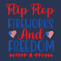 Flip Flops Fireworks And Freedom American Flag 4th Of July T Shirt Men Denim Jacket | Artistshot