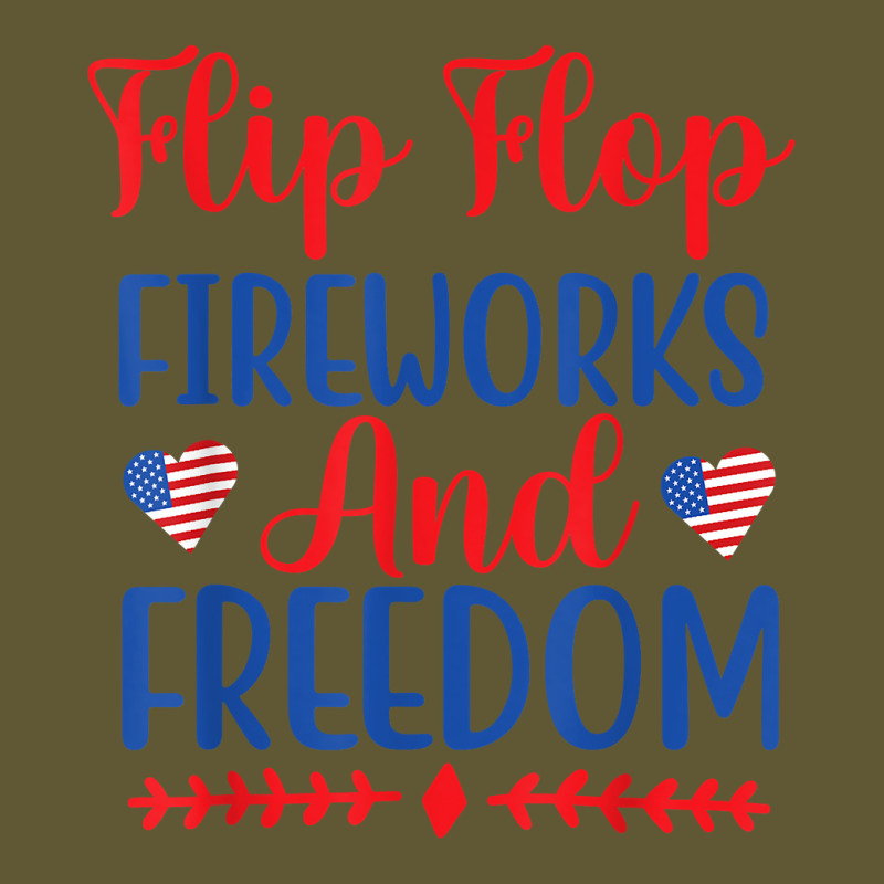 Flip Flops Fireworks And Freedom American Flag 4th Of July T Shirt Vintage Short | Artistshot