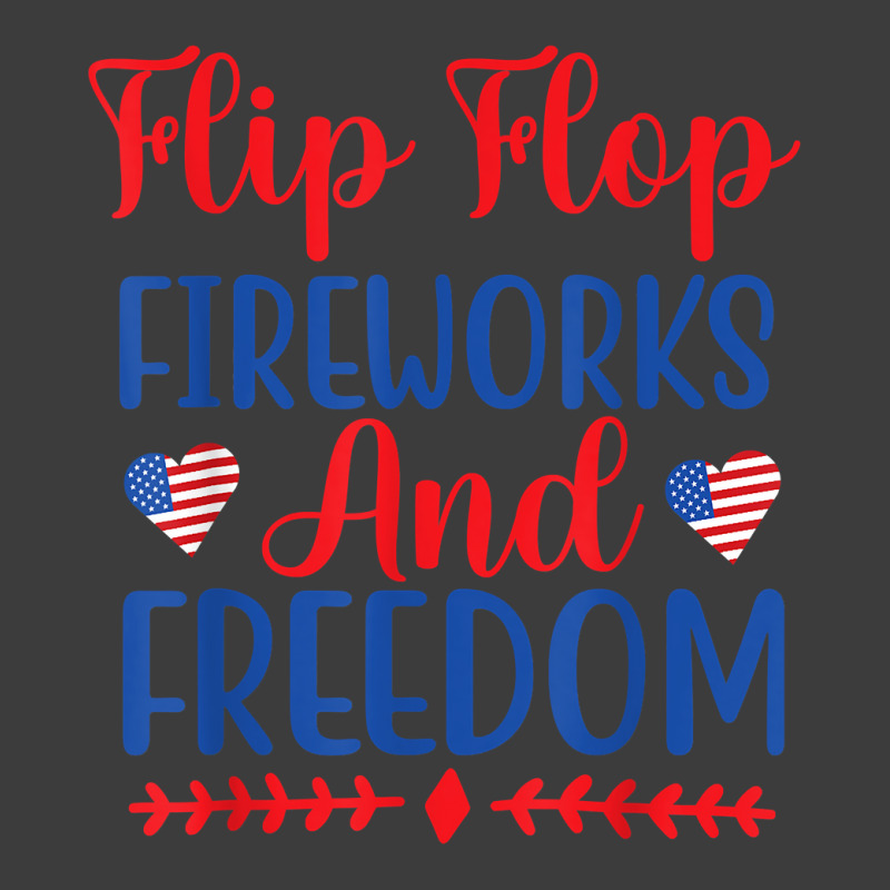 Flip Flops Fireworks And Freedom American Flag 4th Of July T Shirt Men's Polo Shirt | Artistshot