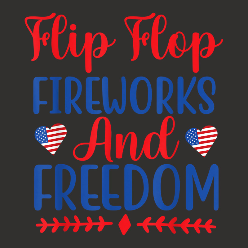 Flip Flops Fireworks And Freedom American Flag 4th Of July T Shirt Champion Hoodie | Artistshot