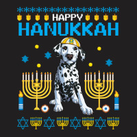 Dalmatian Funny Dog Chanukah Jewish Ugly Hanukkah Sweater Pajama 108 D T-shirt | Artistshot