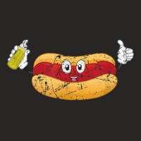 Hotdogs Mustard Sausage Lover Funny Hotdog Sandwich Grunge T Shirt Ladies Fitted T-shirt | Artistshot