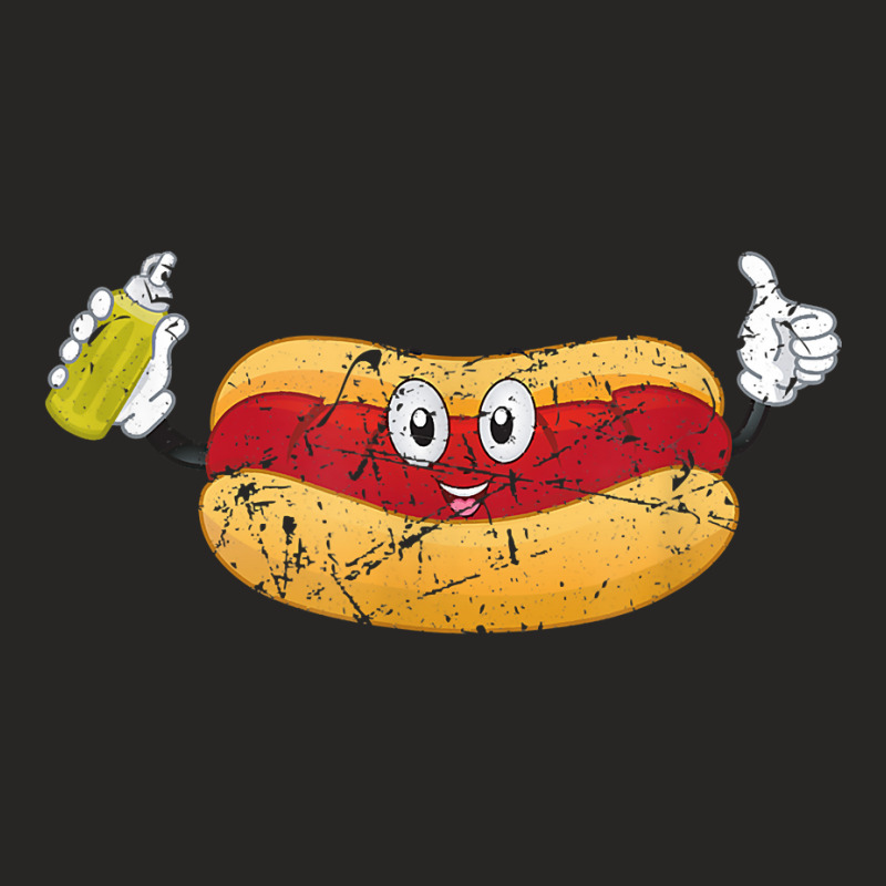 Hotdogs Mustard Sausage Lover Funny Hotdog Sandwich Grunge T Shirt Ladies Fitted T-Shirt by abrellkfhanog8 | Artistshot