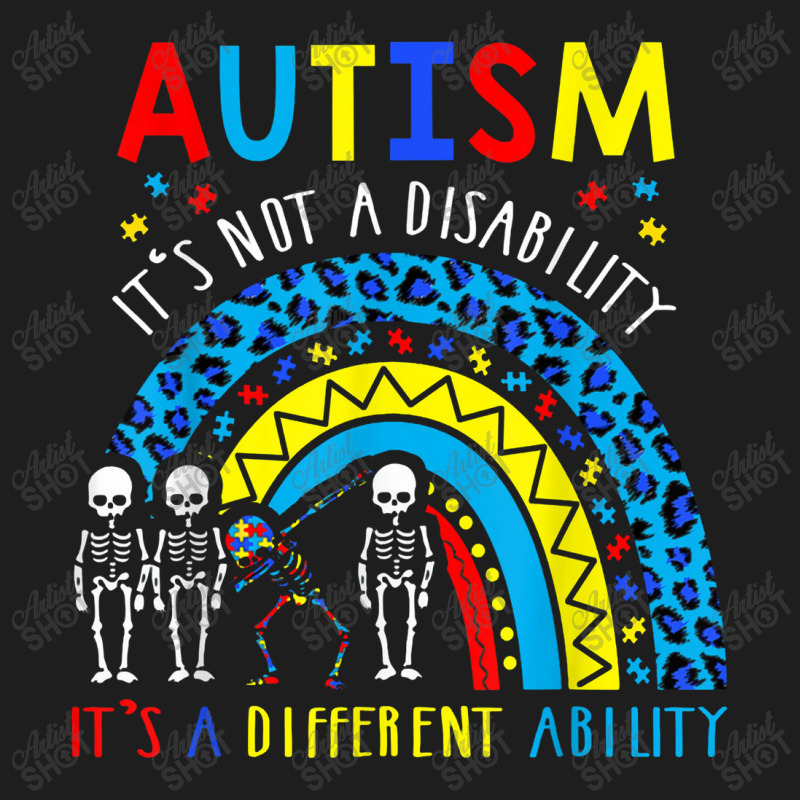 Rainbow Autism Its Not A Disability It's A Different Ability Classic T-shirt by jabaludden | Artistshot