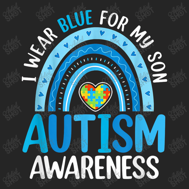 Rainbow I Wear Blue For My Son Autism Awareness Unisex Hoodie | Artistshot