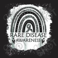 Rare Disease Awareness Bleached Rainbow Zebra Ribbon Men T-shirt | Artistshot