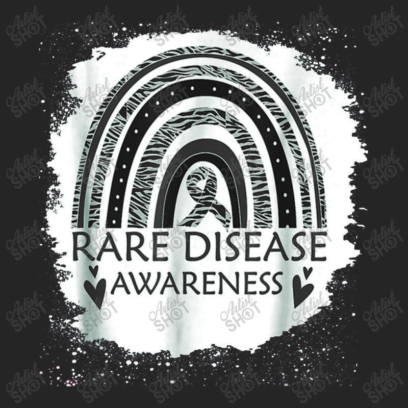 Rare Disease Awareness Bleached Rainbow Zebra Ribbon Men Unisex Hoodie | Artistshot