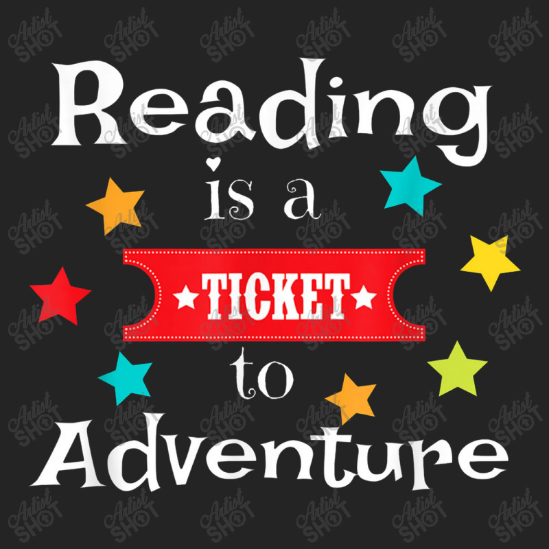 Reading Is A Ticket To Adventure Fun Book School 3/4 Sleeve Shirt | Artistshot