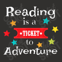 Reading Is A Ticket To Adventure Fun Book School Champion Hoodie | Artistshot