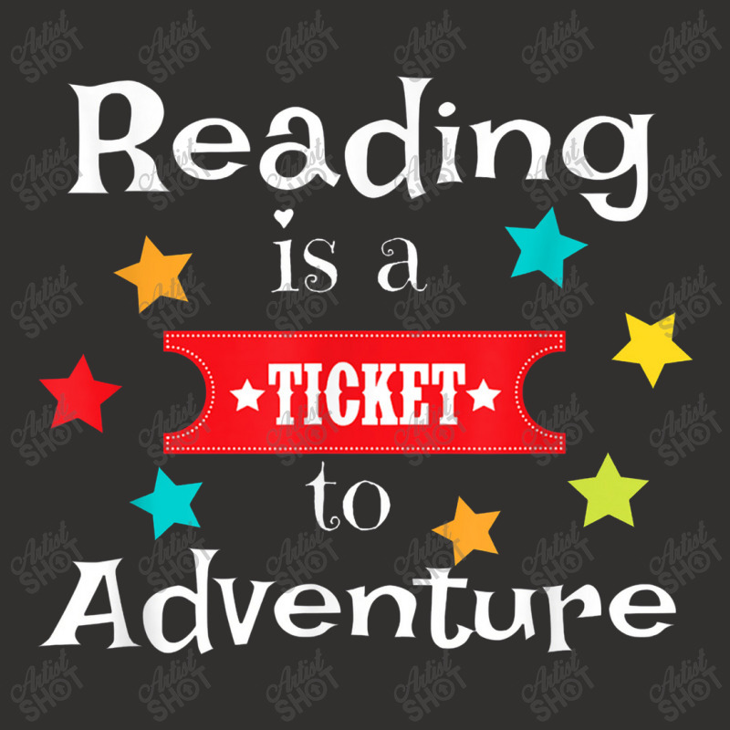 Reading Is A Ticket To Adventure Fun Book School Champion Hoodie | Artistshot