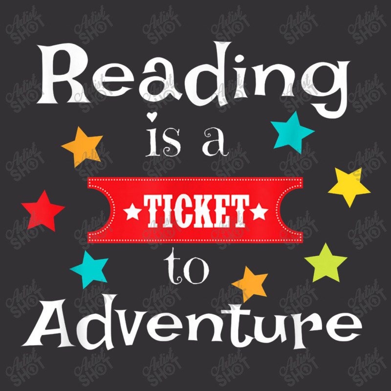 Reading Is A Ticket To Adventure Fun Book School Vintage Hoodie And Short Set | Artistshot