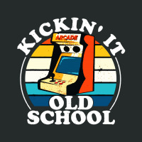 Kickin It Old School Retro 80s Arcade Game Video Gaming Women's Triblend Scoop T-shirt | Artistshot