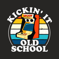 Kickin It Old School Retro 80s Arcade Game Video Gaming Ladies Fitted T-shirt | Artistshot