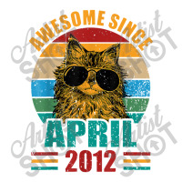 Retro Awesome Since April 2012 10th Birthday 10 Years Old Long Sleeve Shirts | Artistshot