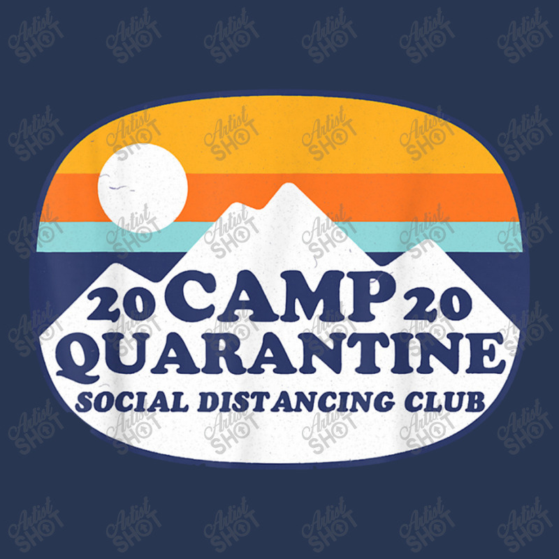 Retro Vintage Camp Quarantine Funny Social Distancing Gift Men Denim Jacket | Artistshot