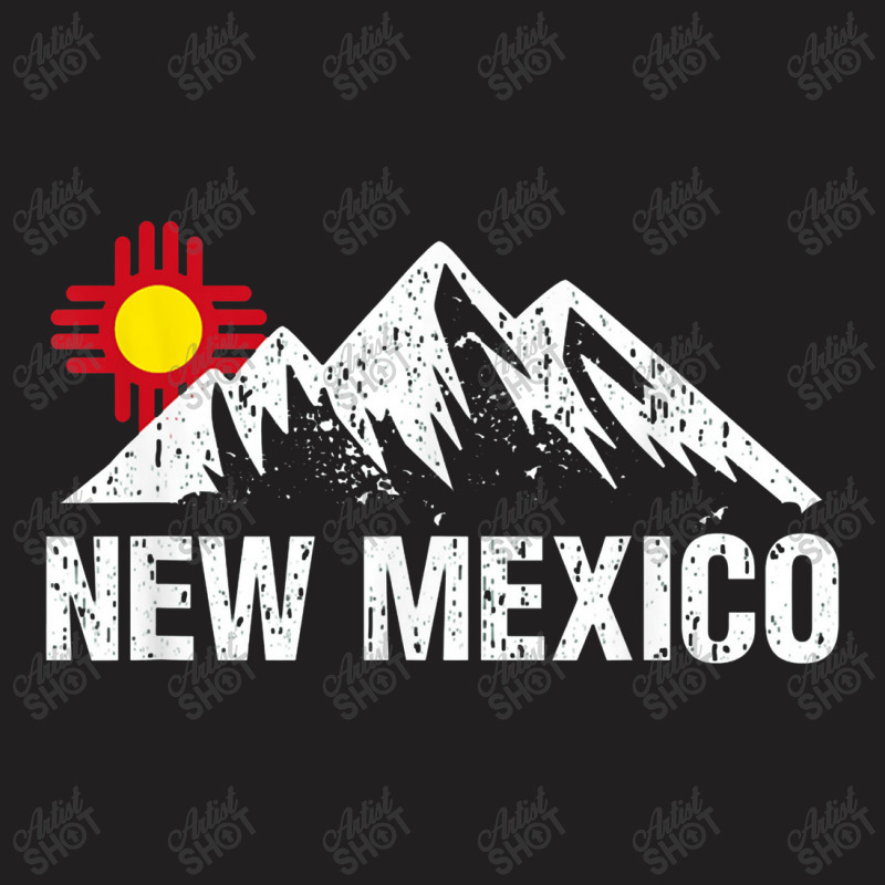 Retro Vintage Sunset Mountain New Mexico T-shirt | Artistshot