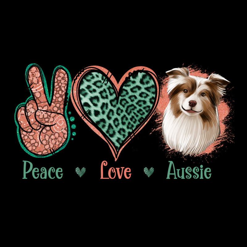 Peace Love Aussie Cropped Sweater | Artistshot