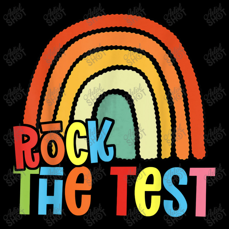 Rock The Test Teacher Test Day Testing Day Funny Teacher Pocket T-shirt | Artistshot