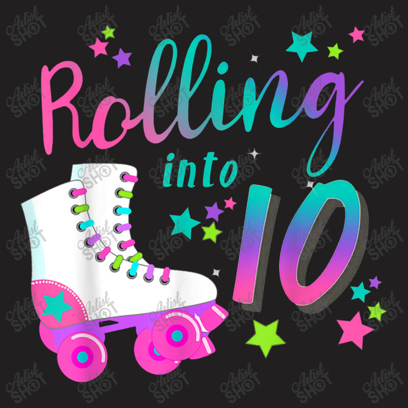 Roller Skate Birthday 5th 80's Outfit Decades Party T-shirt | Artistshot