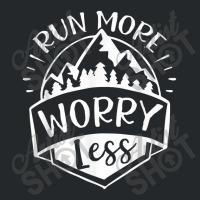 Run More Worry Less Camp And Travel Gift Crewneck Sweatshirt | Artistshot