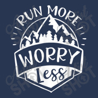 Run More Worry Less Camp And Travel Gift Men Denim Jacket | Artistshot