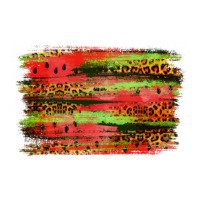 Watermelon Leopard Brushstroke Maternity Scoop Neck T-shirt | Artistshot