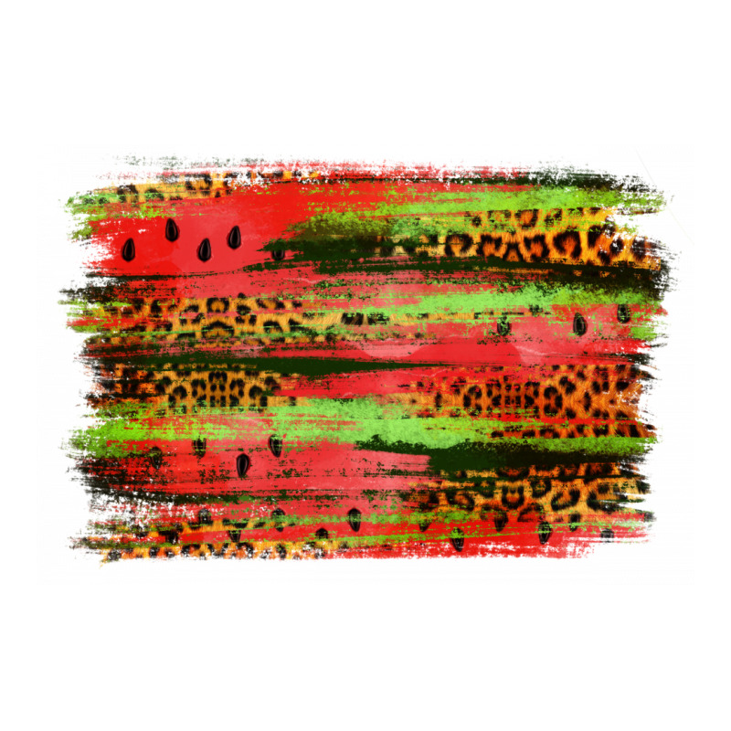 Watermelon Leopard Brushstroke Maternity Scoop Neck T-shirt | Artistshot