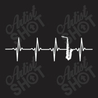 Saxophone Heartbeat For Saxophonists T-shirt | Artistshot