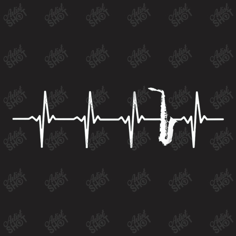 Saxophone Heartbeat For Saxophonists T-shirt | Artistshot