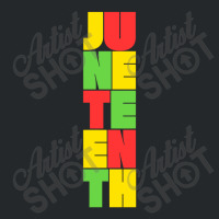 Juneteenth Typography Design Crewneck Sweatshirt | Artistshot