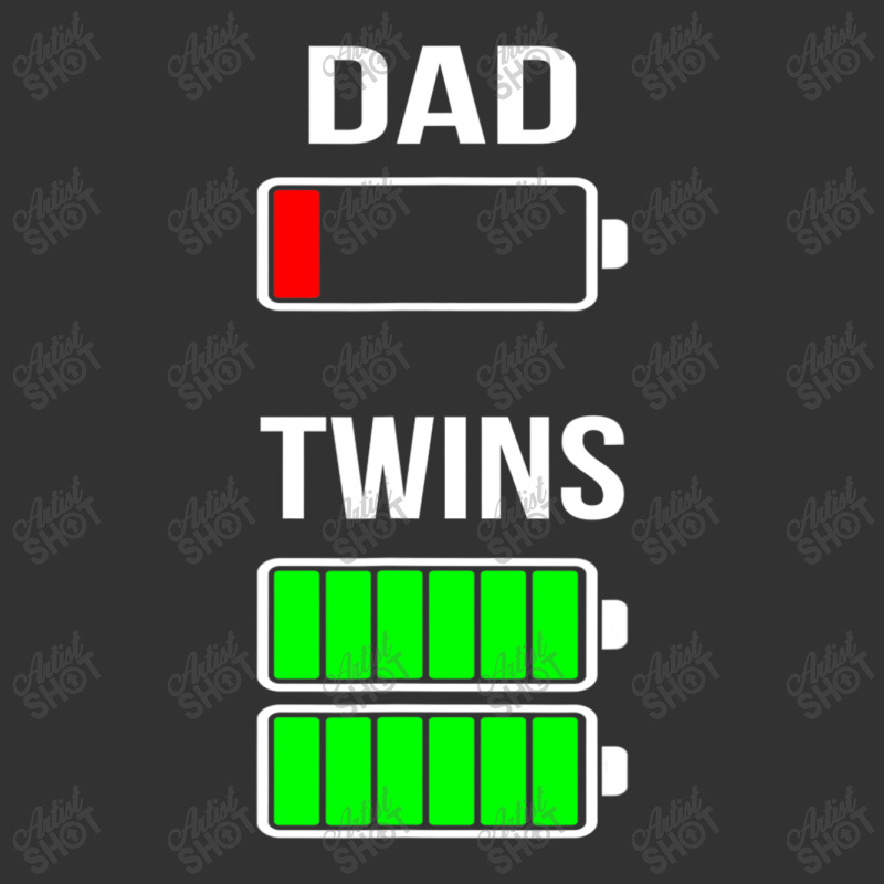 Mens Tired Dad Low Battery Twins Full Charge Funny Gift T Shirt Baby Bodysuit | Artistshot